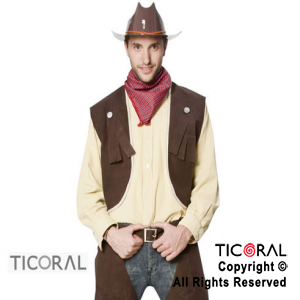 DISFRAZ VAQUERO ADULTO CAND TALLE 1 x 1